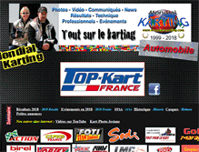 Tablet Screenshot of mondial-karting.com